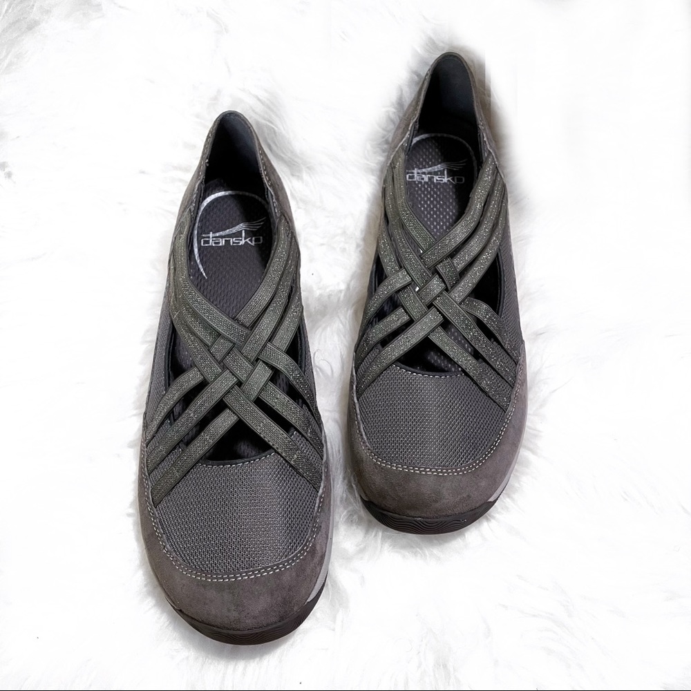 Dansko Hilde Suede Strappy Mary Jane Comfort Shoes - 42 / 11.5